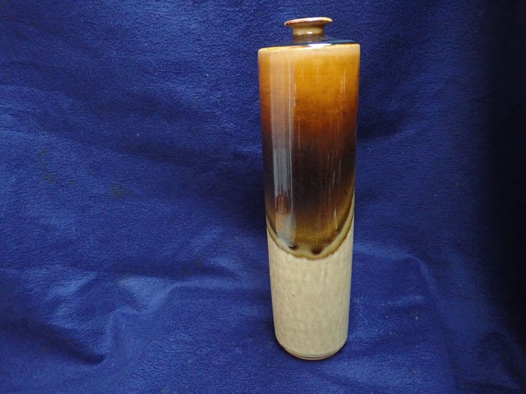 花瓶 流釉 土肥刀泉