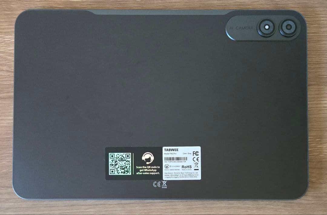 TABWEE T60pro Android 15 タブレットWi-Fiモデル