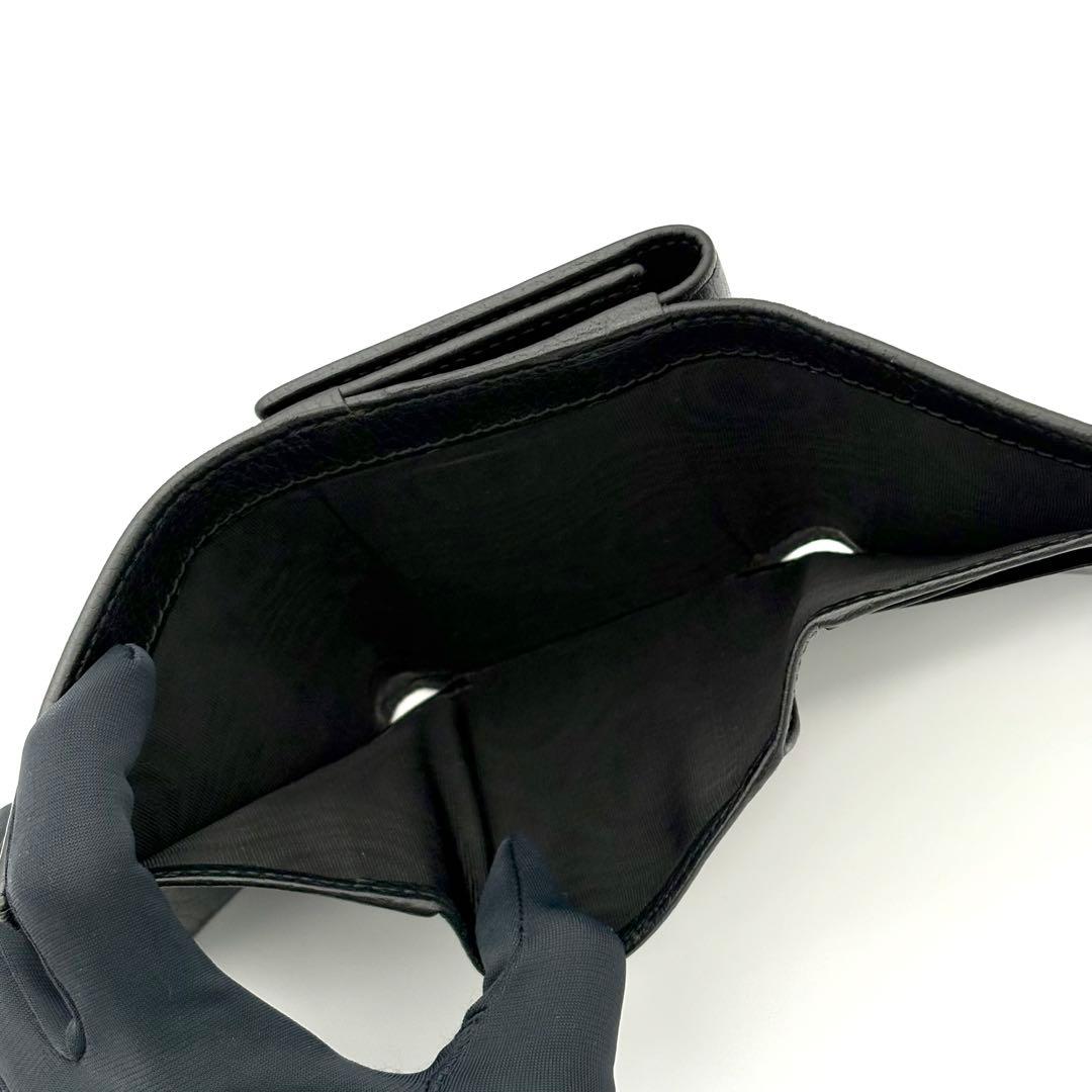 グッチ 折財布 GGマーモント プチマーモント ブラック ゴールド 2453