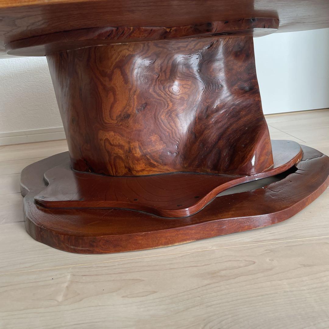 一枚板　おしゃれ木製 ちゃぶ台　おしゃれ座卓