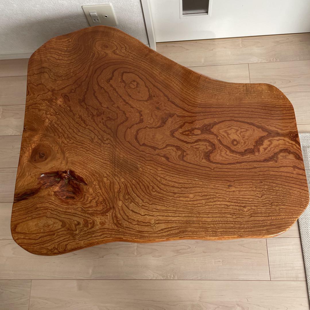 一枚板　おしゃれ木製 ちゃぶ台　おしゃれ座卓