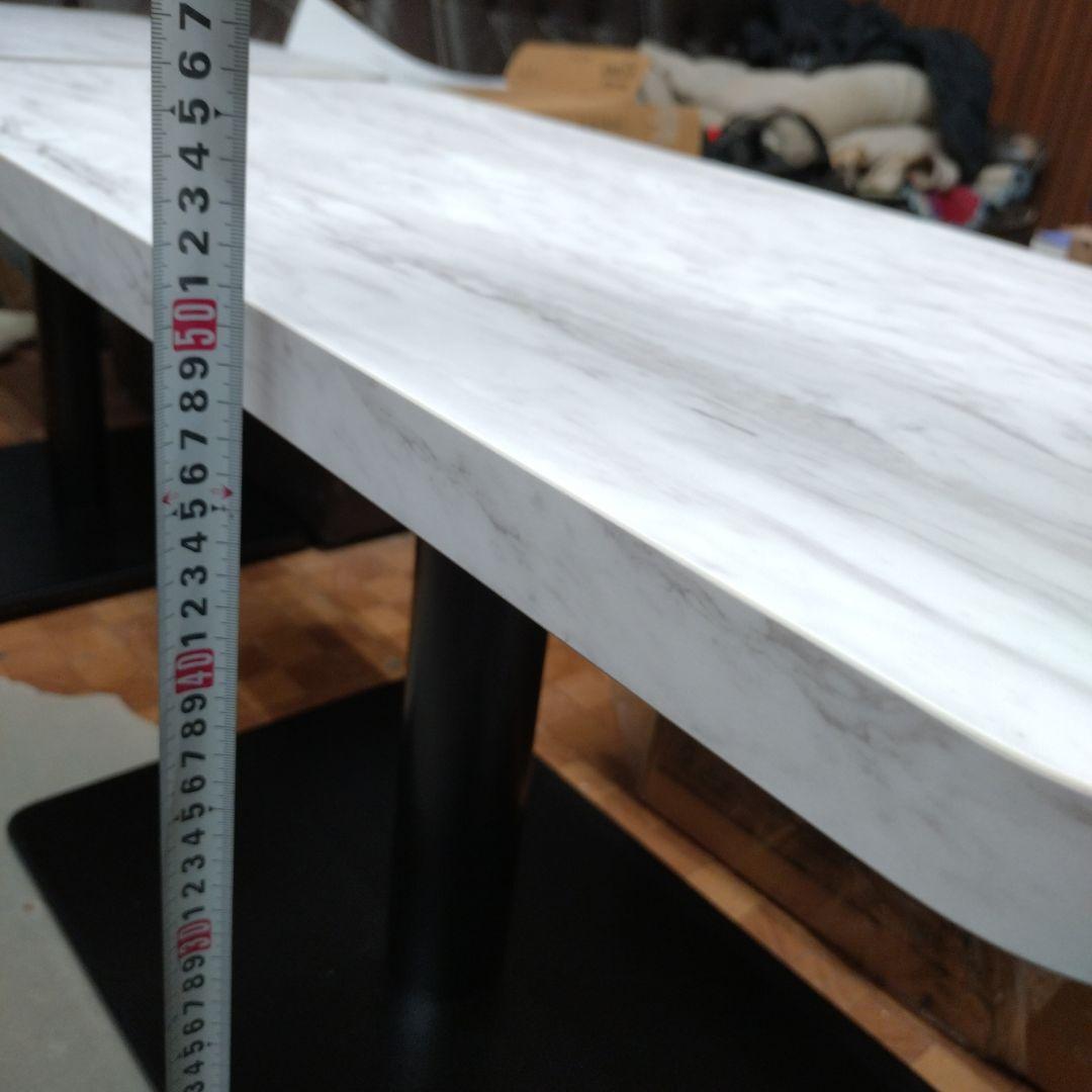 大理石風テーブル 80cm x 40cm