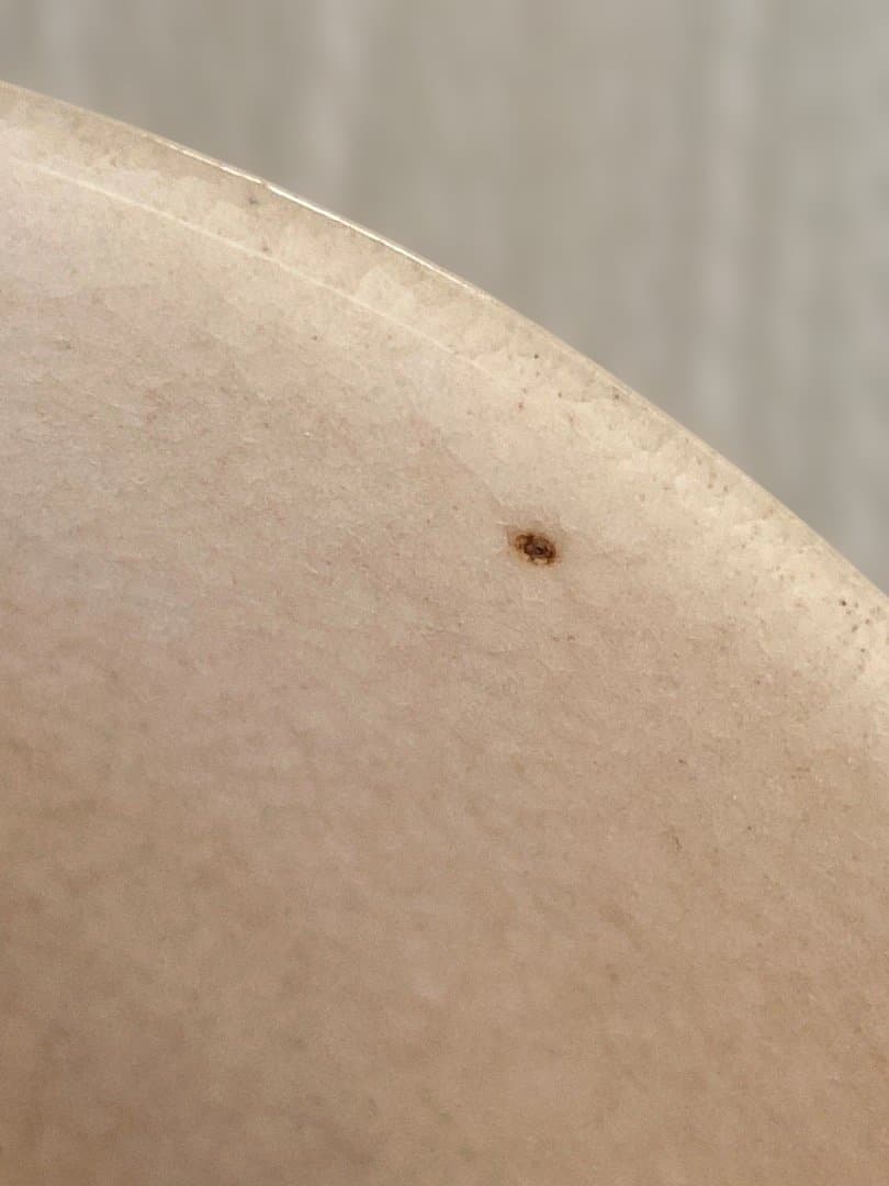 京薩摩 花柄手描き抹茶茶碗