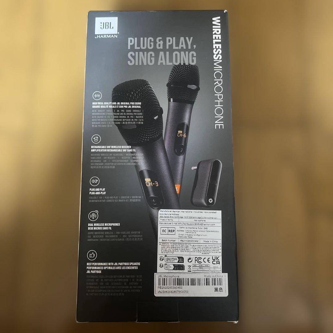 JBL ワイヤレスマイクロフォン 2チャンネルセット