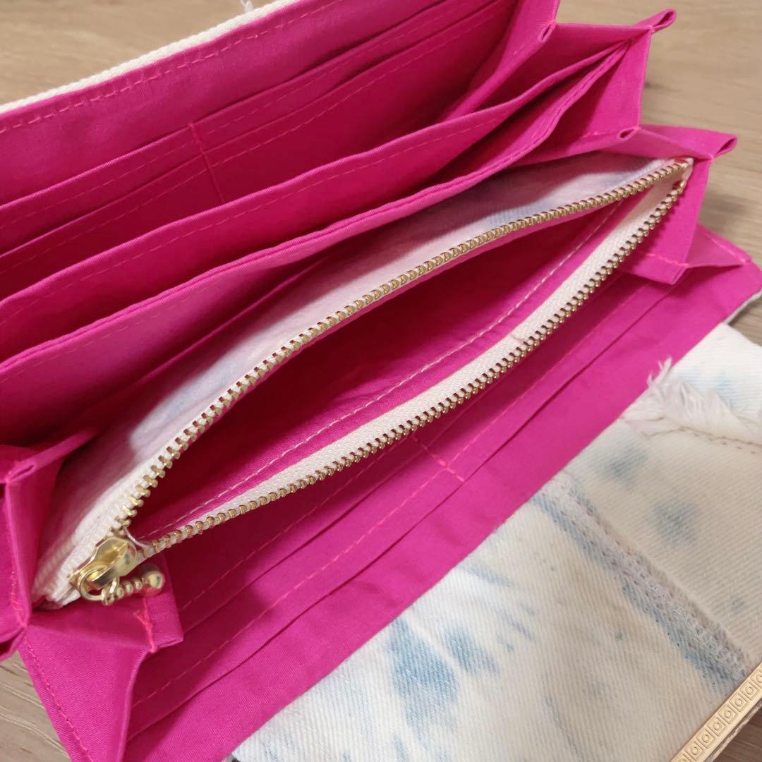 デニム リメイク フリル ウォレット