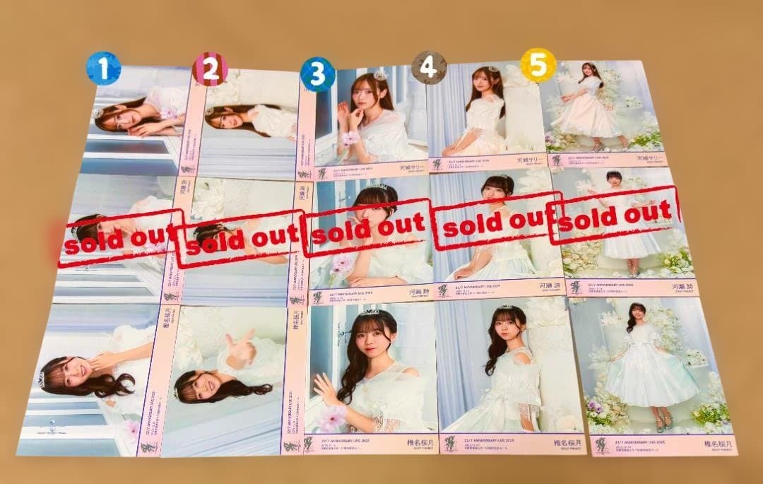 ナナニジ anniversary live 2025　ドレス衣装　ブロマイド