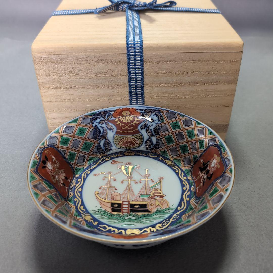 色絵南蛮船文深鉢　色絵南蛮人文深鉢　伊万里南蛮船文深鉢　伊万里南蛮人文深鉢