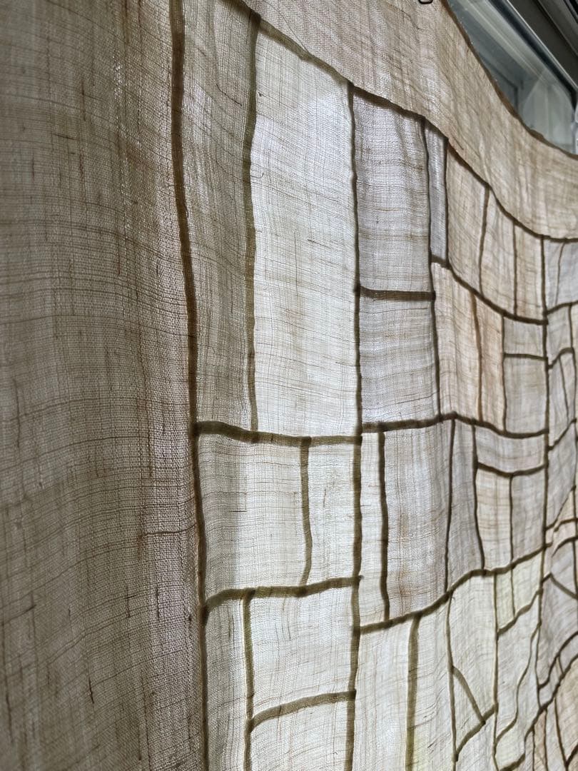 朝鮮王朝 李朝 褓子器 ポシャギ 苧麻 手縫い パッチワーク105×107