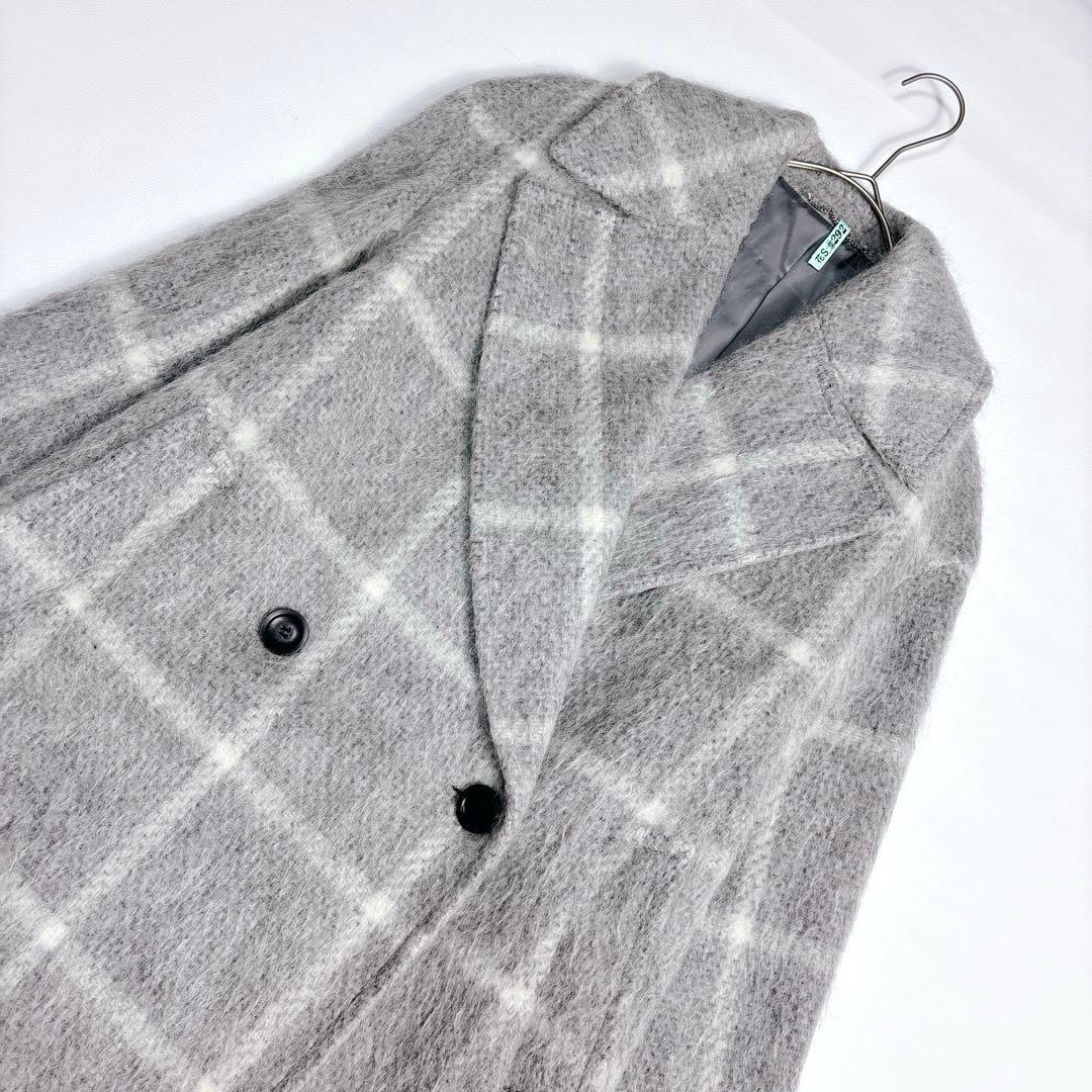 未使用級✨23区 MANTECO シャギーチェック コート チェスターコート