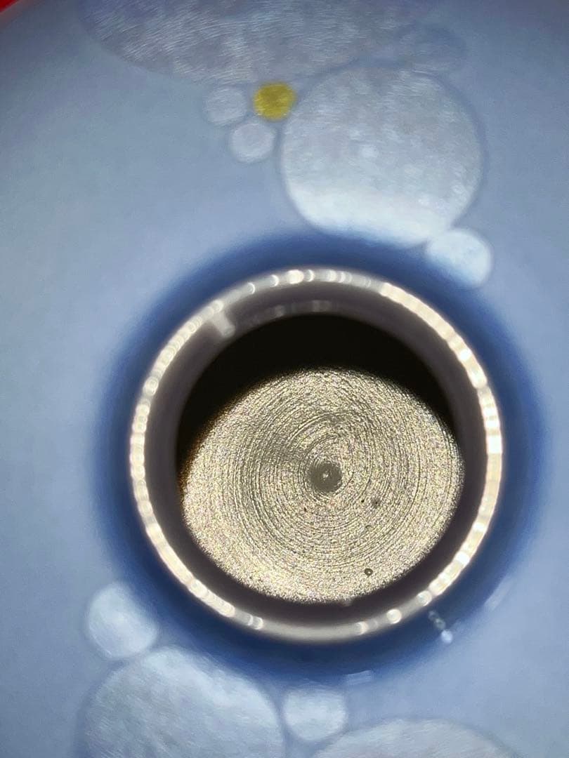 中田一於 淡青 釉裏銀彩 壺 N41 日本工芸会正会員 九谷焼