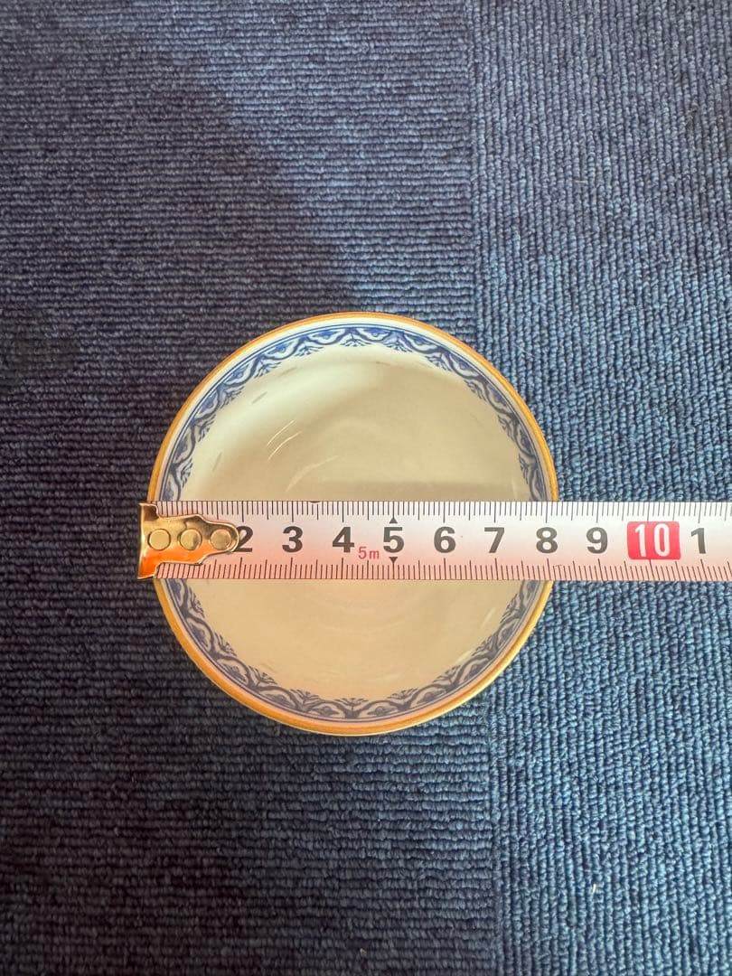 1809  其泉　蛍草花文　湯呑　5客　金彩　未使用