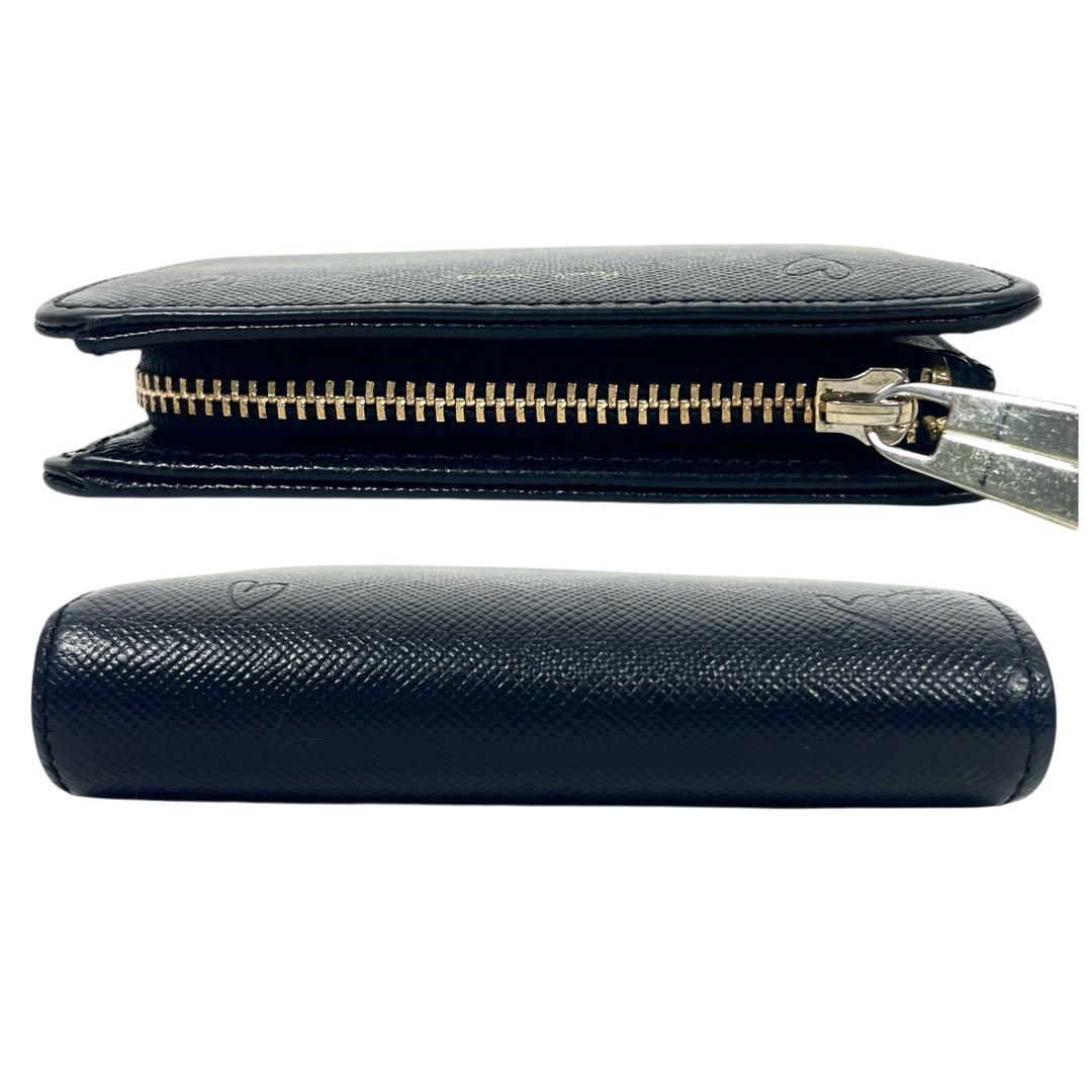 ポールスミス　二つ折り財布　ロゴプリント　サフィアーノ　ダブルフラップ　未使用級