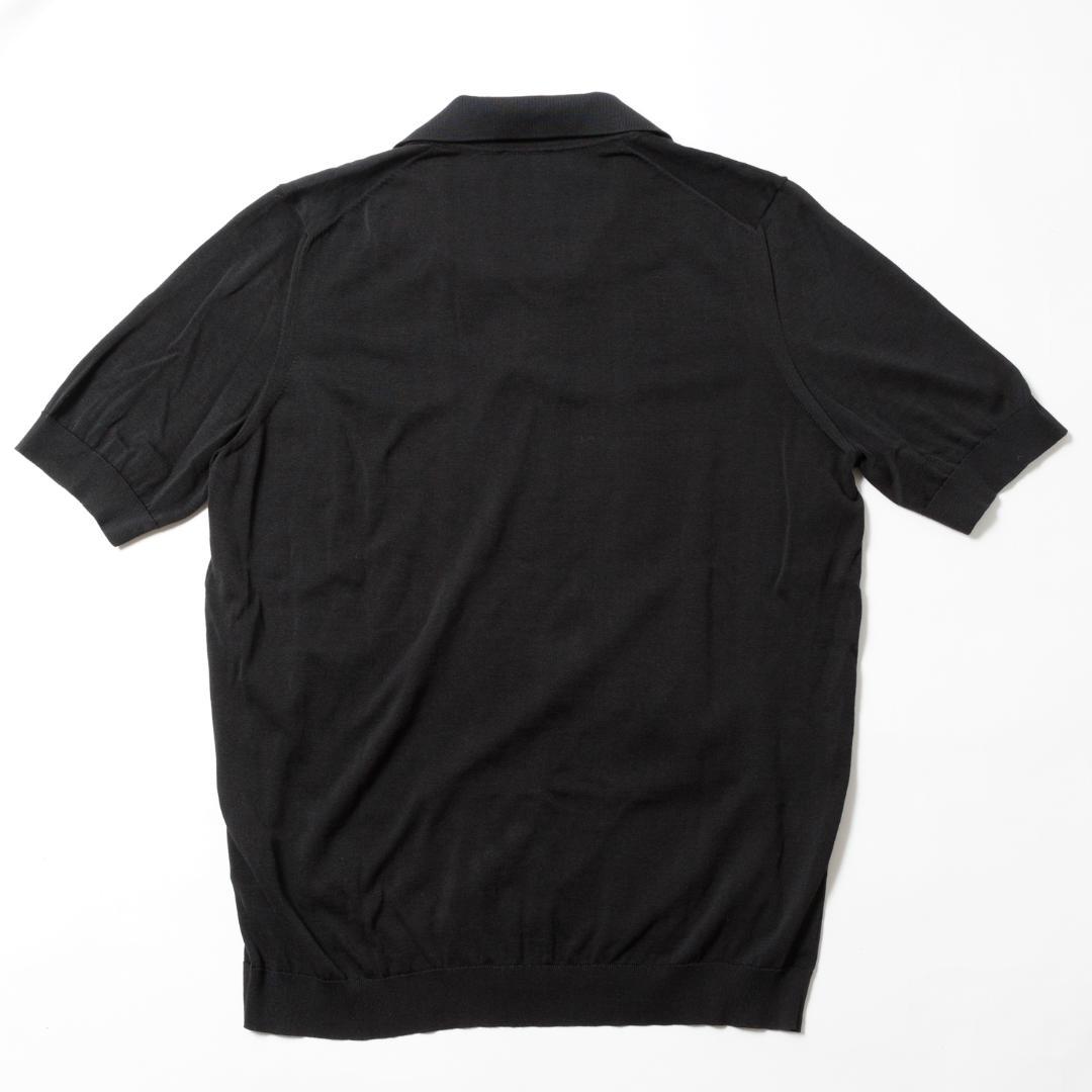 ★新品未使用★Drumohr ドルモア ニットポロシャツ スキッパー 黒 50