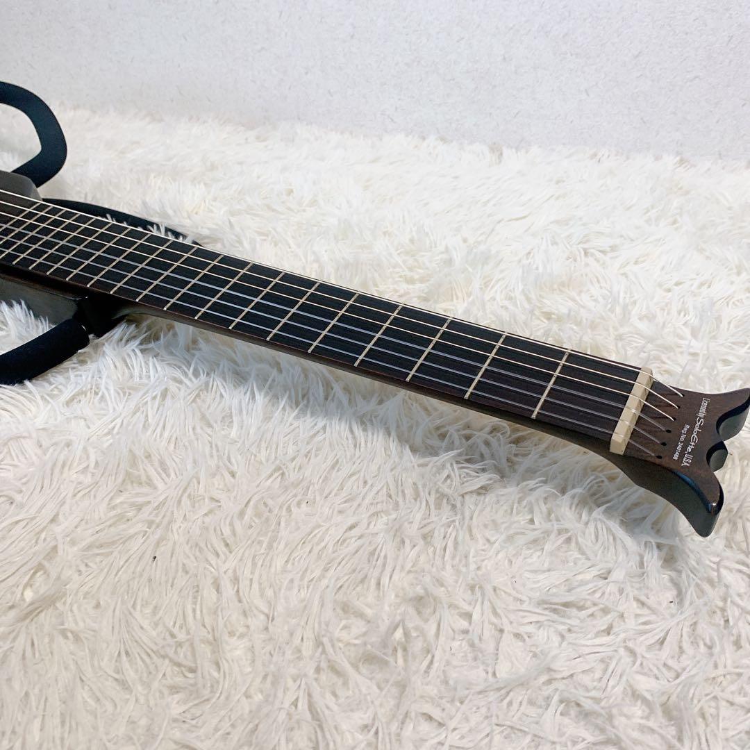 アリア アコースティック サイレント トラベルギター ブラック AS-101S