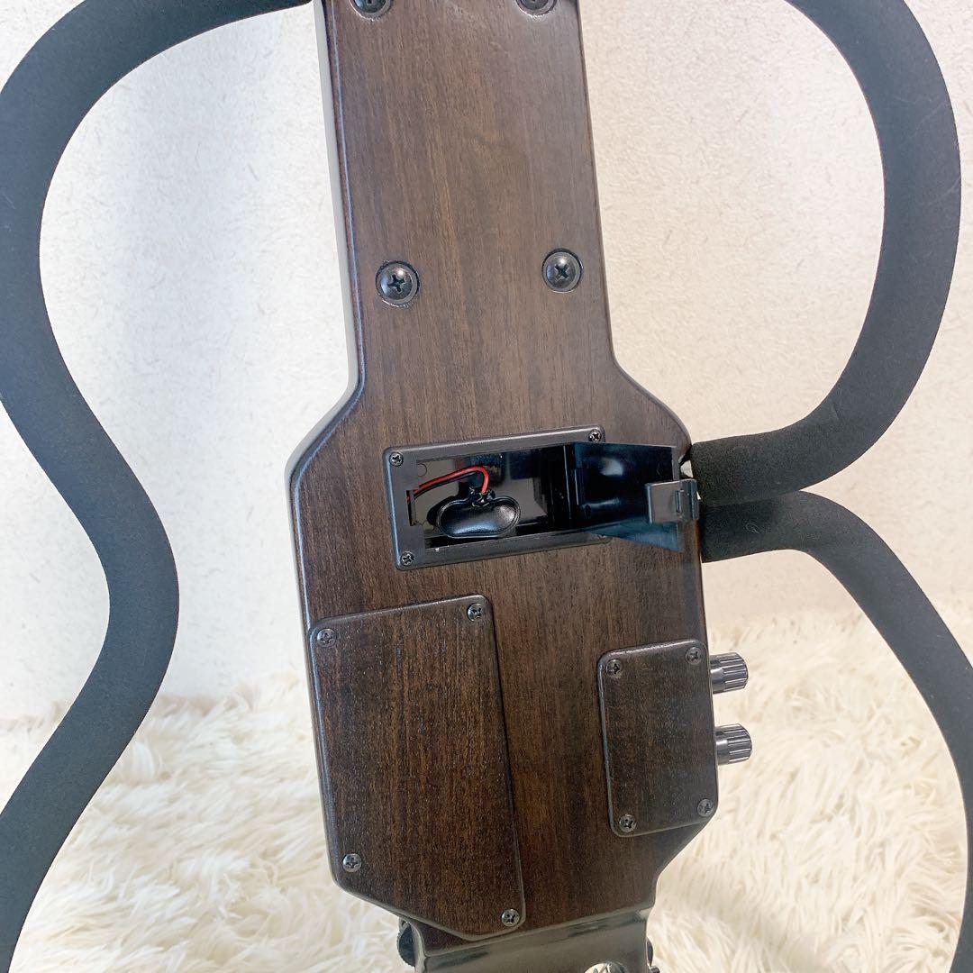 アリア アコースティック サイレント トラベルギター ブラック AS-101S