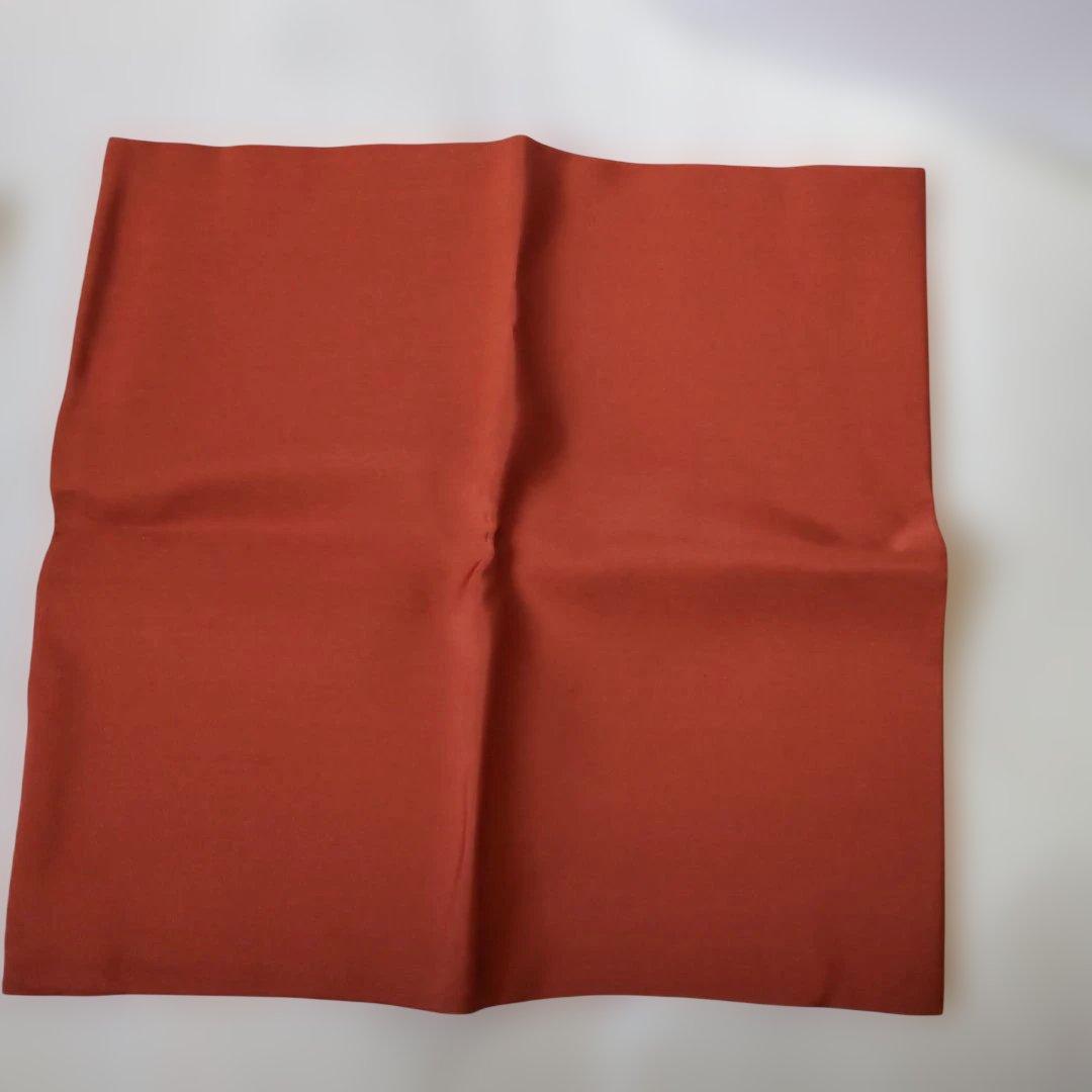 茶道用 帛紗 佐保路 当世柿 友禅染 清水公照 富久紗 楊子・扇子セット 新品