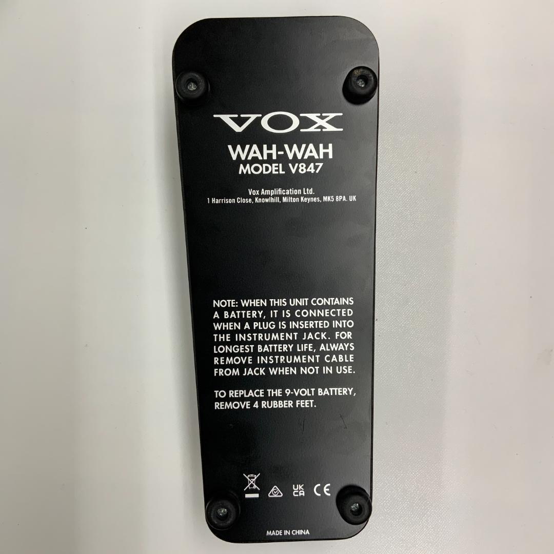最終値下！【新古品美品】VOX V847-A　 ワウペダル