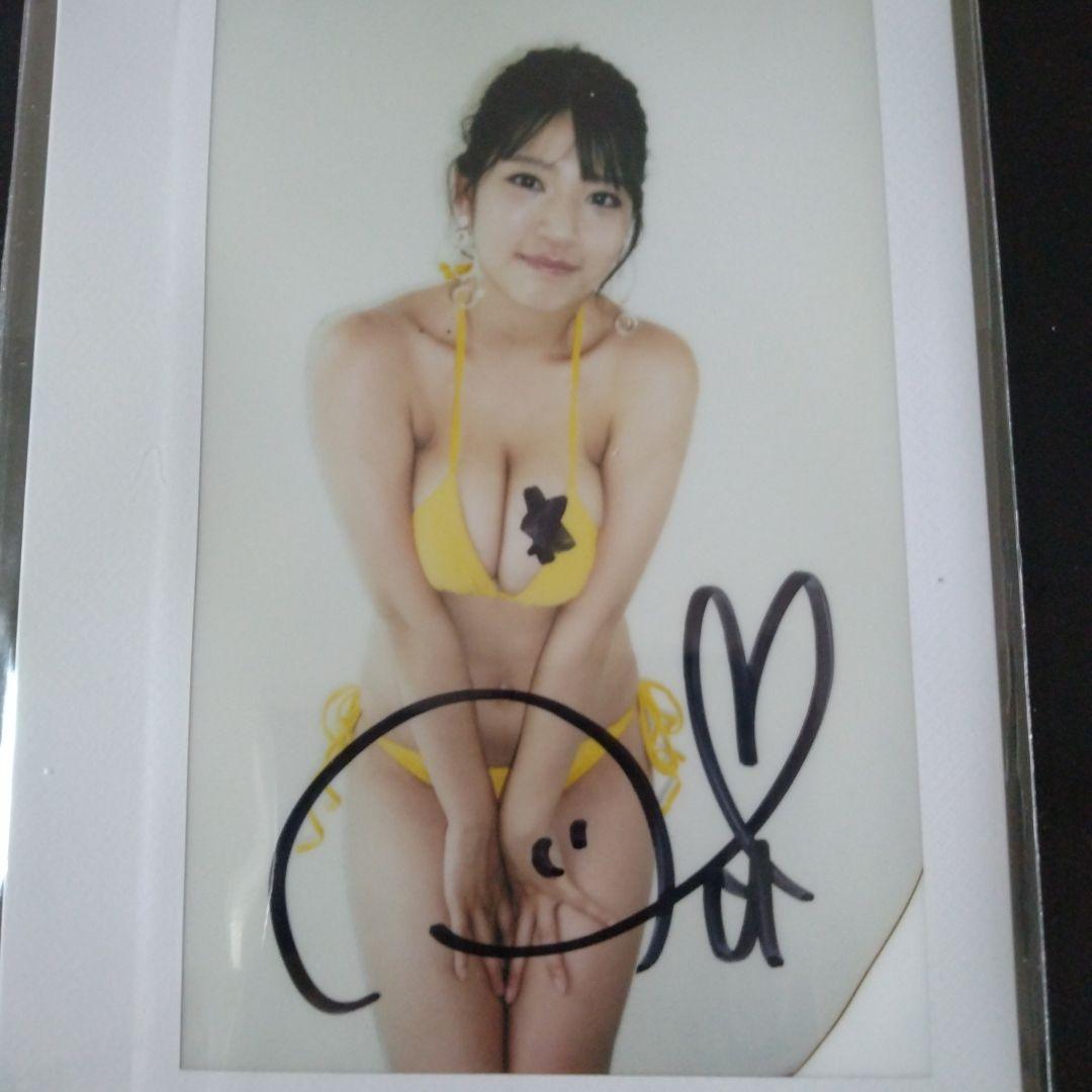 藤乃あおい サイン入りビキニワイドチェキ