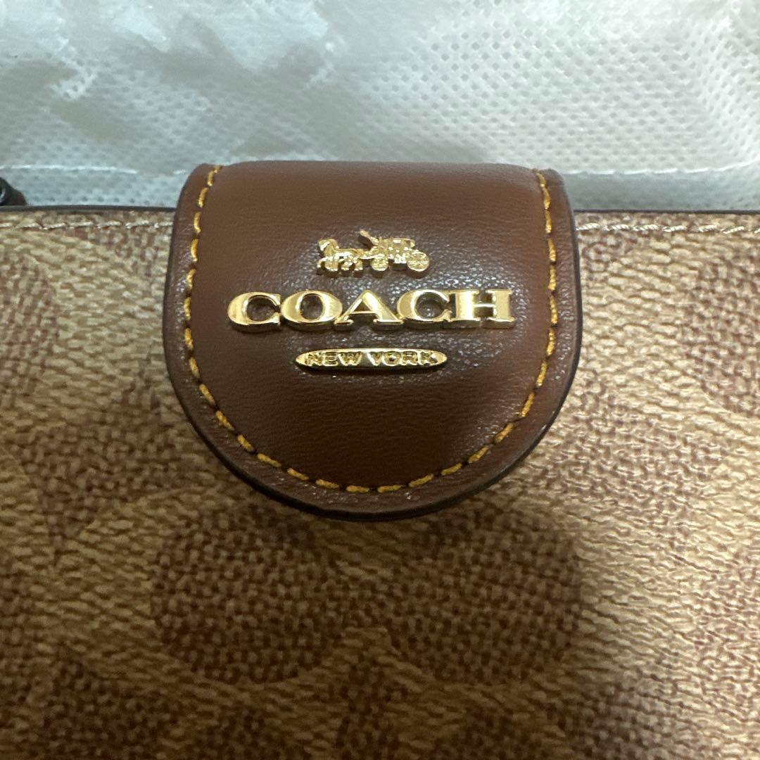 COACH 二つ折り財布 ブラウン キャンバス値下げ可能