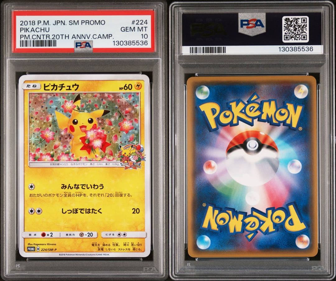 【PSA10】ポケモンカード ピカチュウ みんなでいわう 20th プロモ