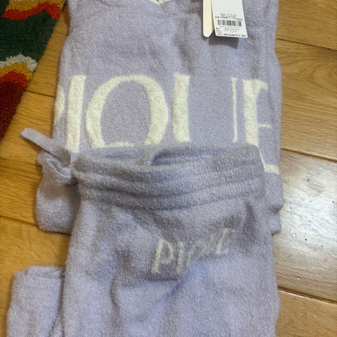 ジェラートピケ　ルームウェア セット　ラベンダー