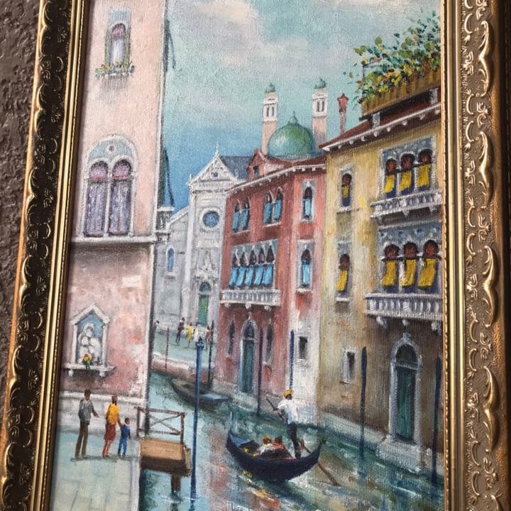 希少！ヴェネチア　水の都　絵画　ビンテージ イタリア　ヨーロッパ欧州インテリア