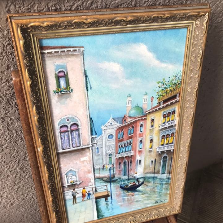 希少！ヴェネチア　水の都　絵画　ビンテージ イタリア　ヨーロッパ欧州インテリア