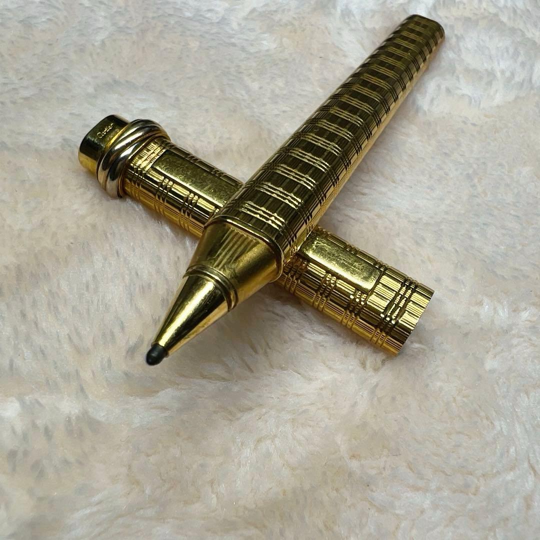 ◆Cartier カルティエ トリニティ ボールペンチェック柄