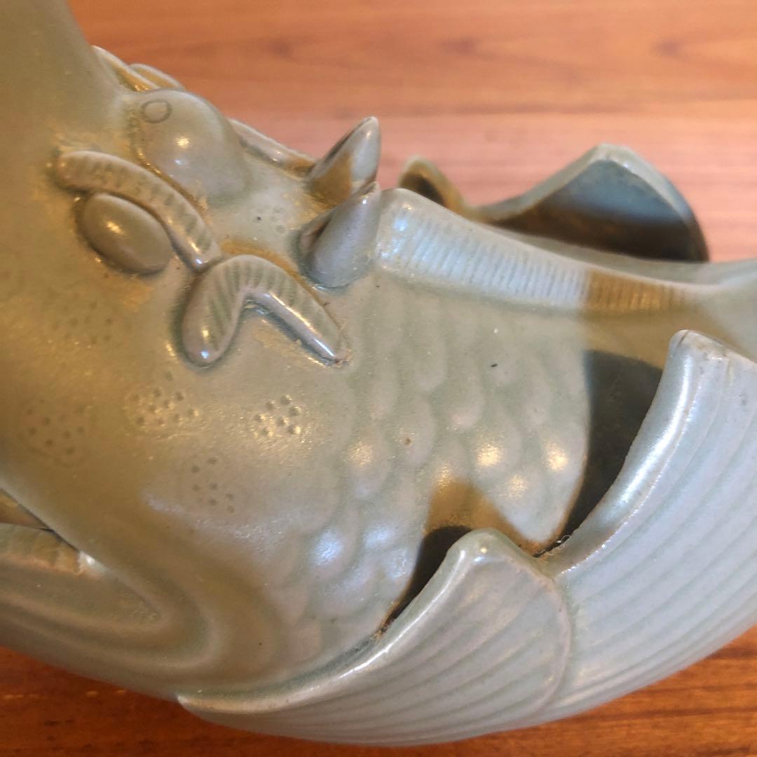 唐物もしくは高麗の青磁魚形置物