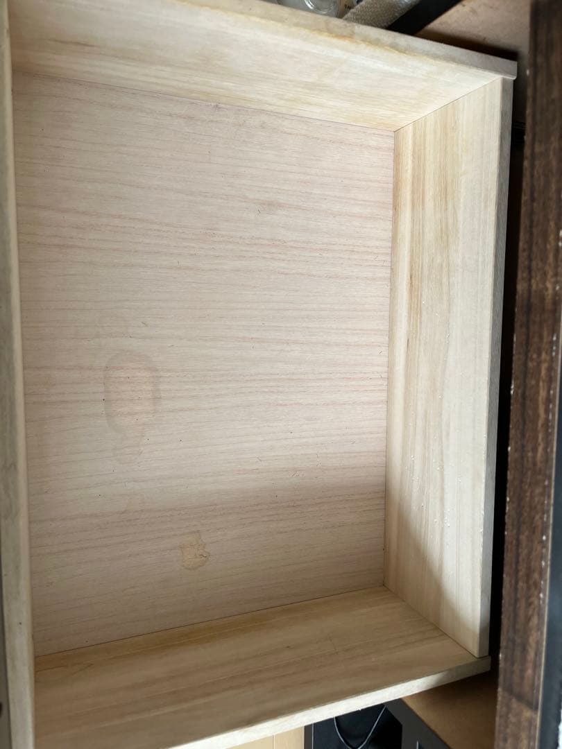 10日で出品終了！ダークブラウン 木製 テレビ台 引き出し式