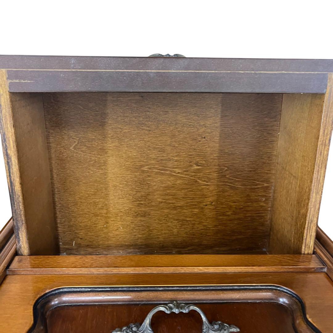 コンソールチェスト スリム 猫脚 鍵付属 ナチュラルブラウン