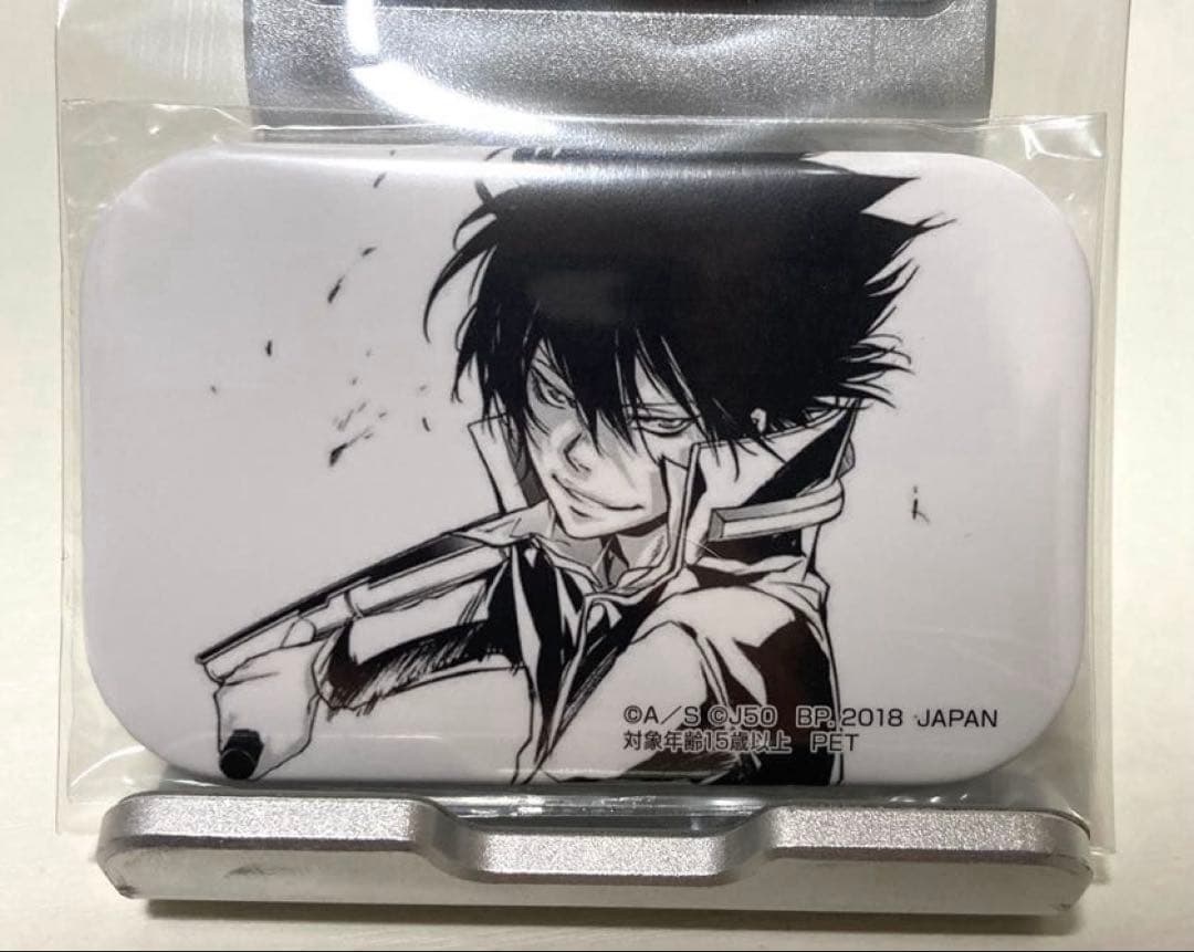 ジャンプ50周年 スクエア缶バッジ リボーン　雲雀 恭弥