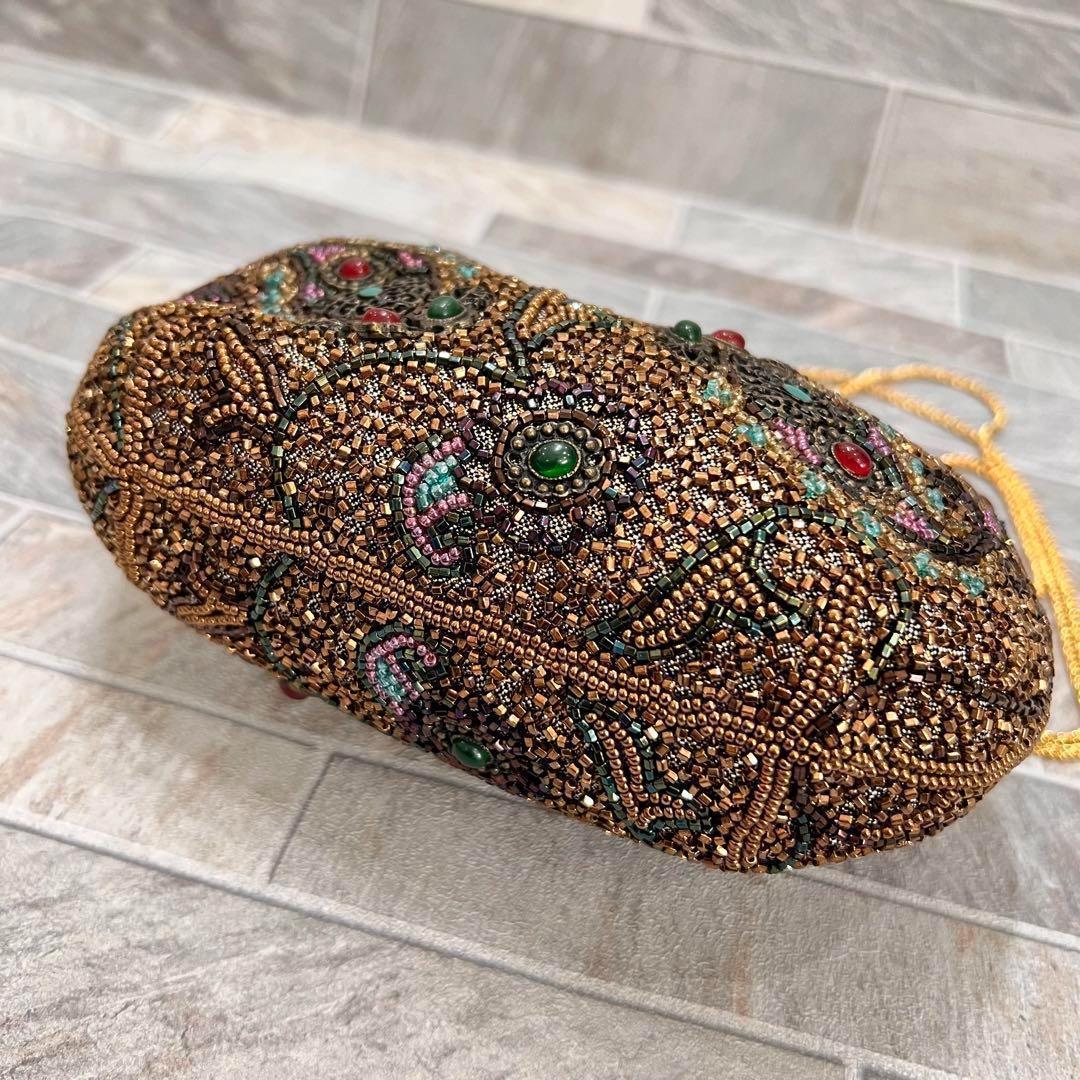 皇室御用達✨ LUMYはしもと ビーズバッグ ポシェット ヴィンテージ レトロ