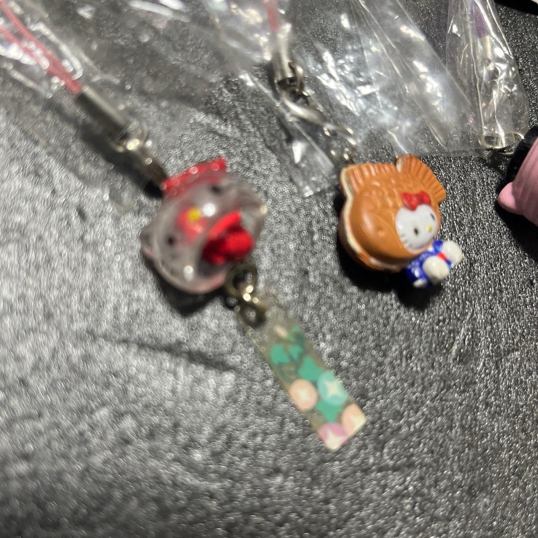 新品❤️根付　ハローキティ　風鈴　たい焼き 提灯　平成　レトロ　キティ　激レア