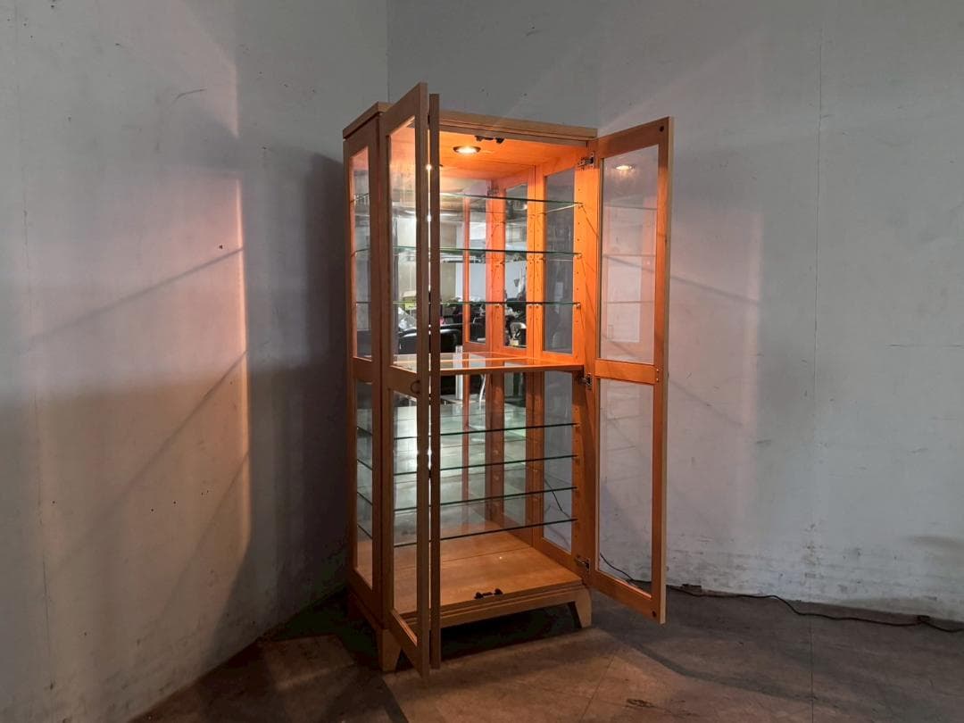 T7085☆美品☆ヨコマク☆スティル☆ドキュリオケース☆飾り棚☆キャビネット☆