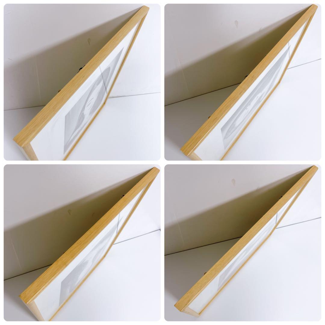 【美品送料込】鶴田一郎 まなざし 美人画 モノクロ アートポスター お洒落