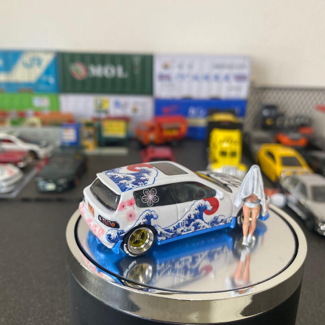 ホンダ シビック EG サクラ カスタム　+ カスタムアクリルケース