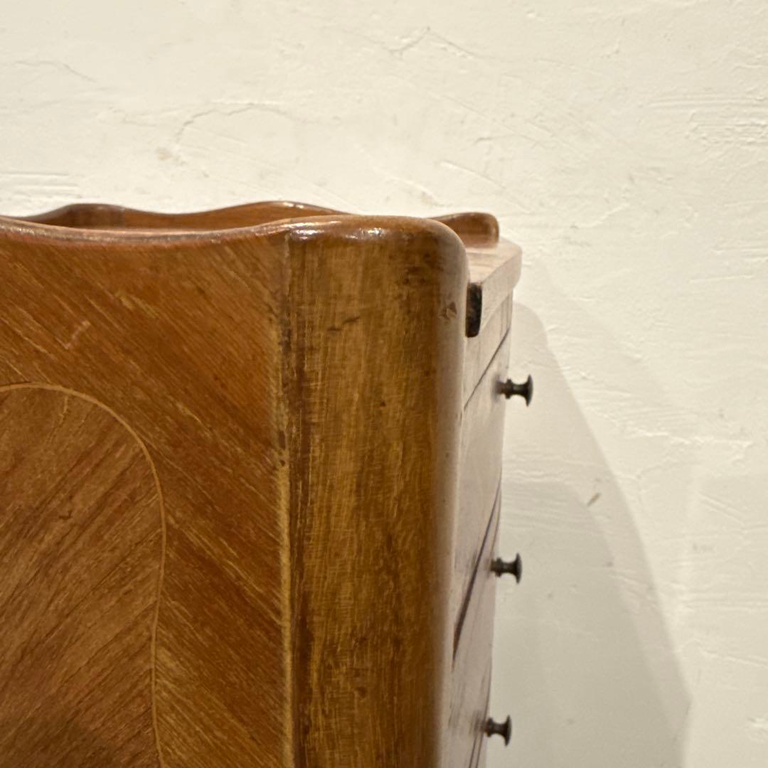 年末年始saleヴィンテージ　木製サイドテーブル　引き出し付き　3段