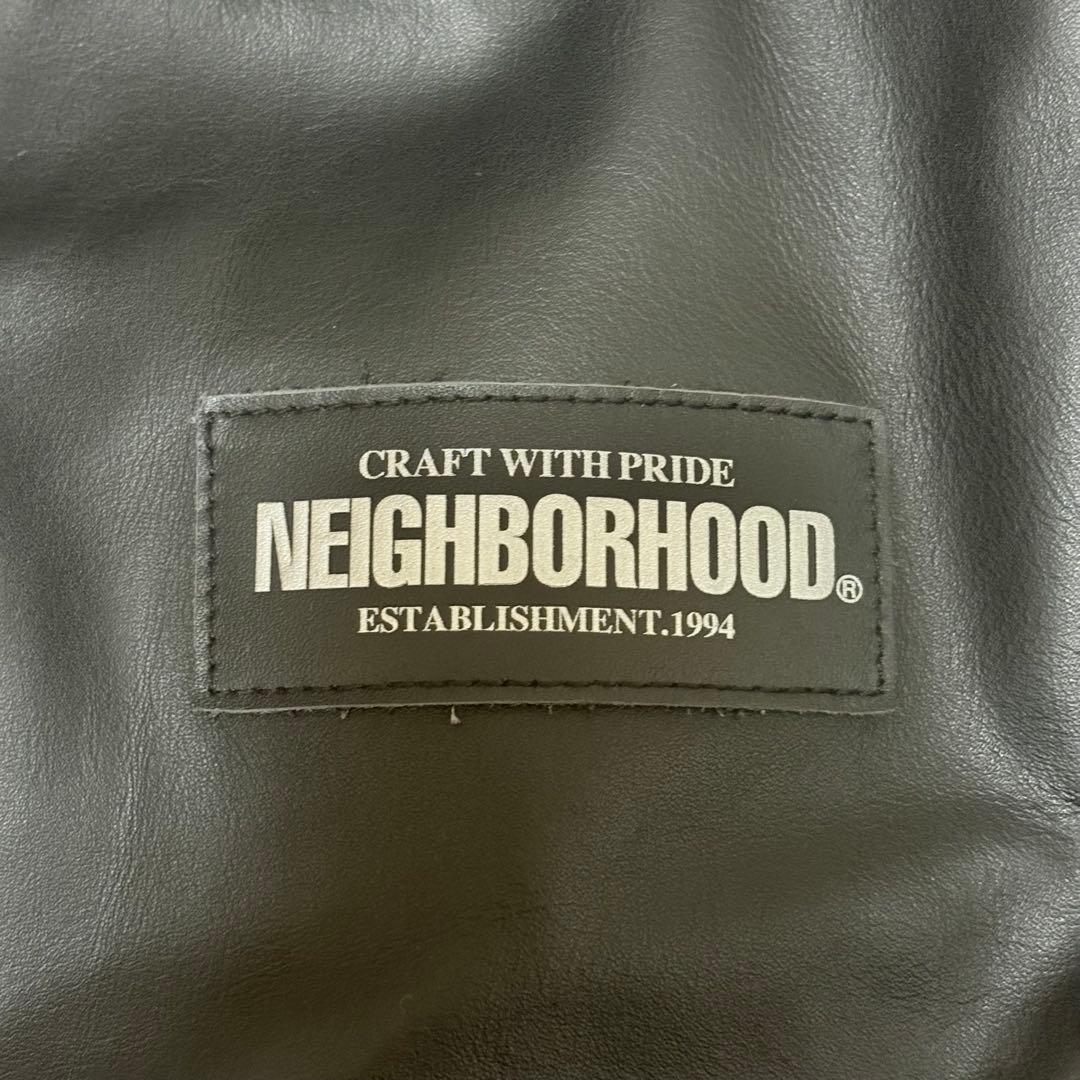 【即完品】ネイバーフッド　シングルレザージャケット　 ライダースジャケット　L