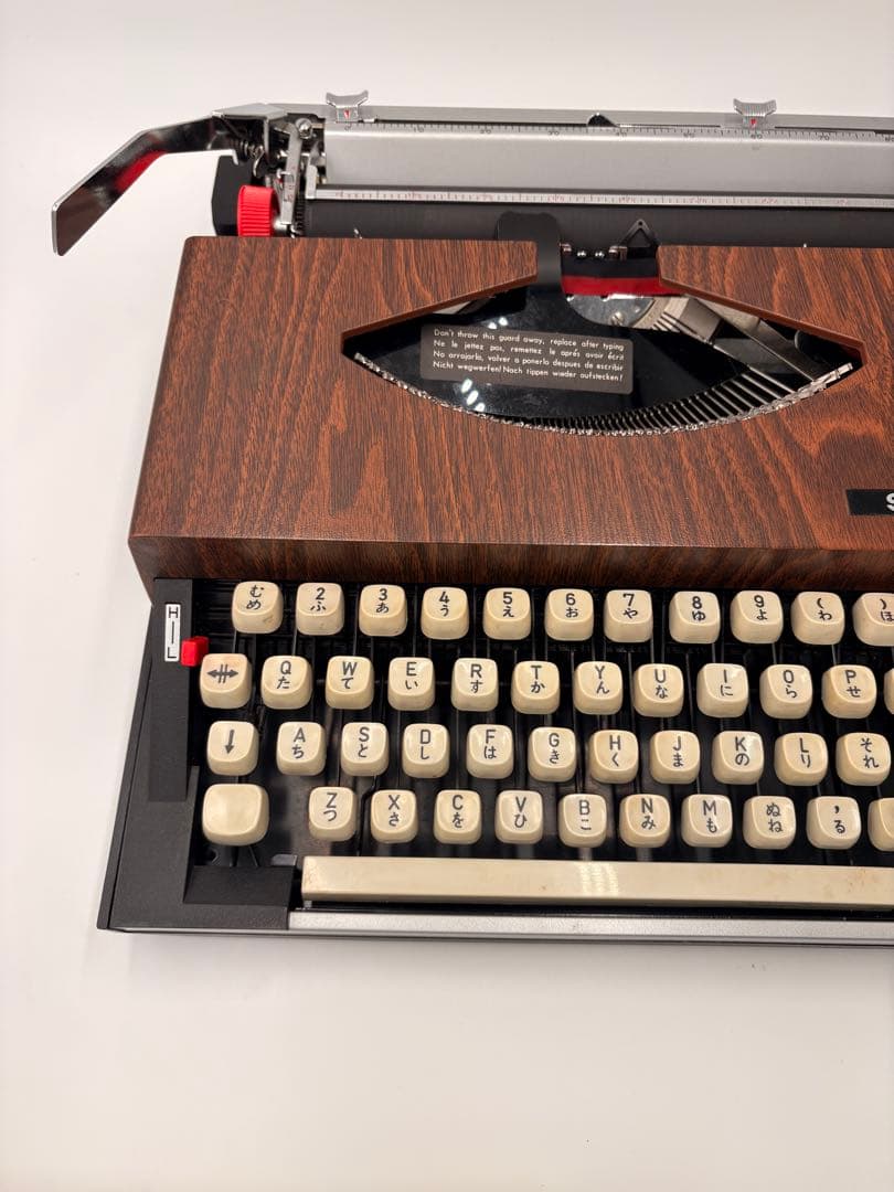 SILVER タイプライター ウッド調