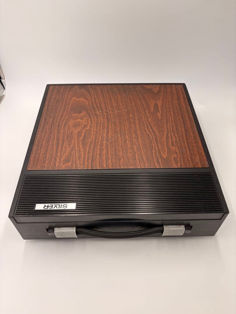 SILVER タイプライター ウッド調