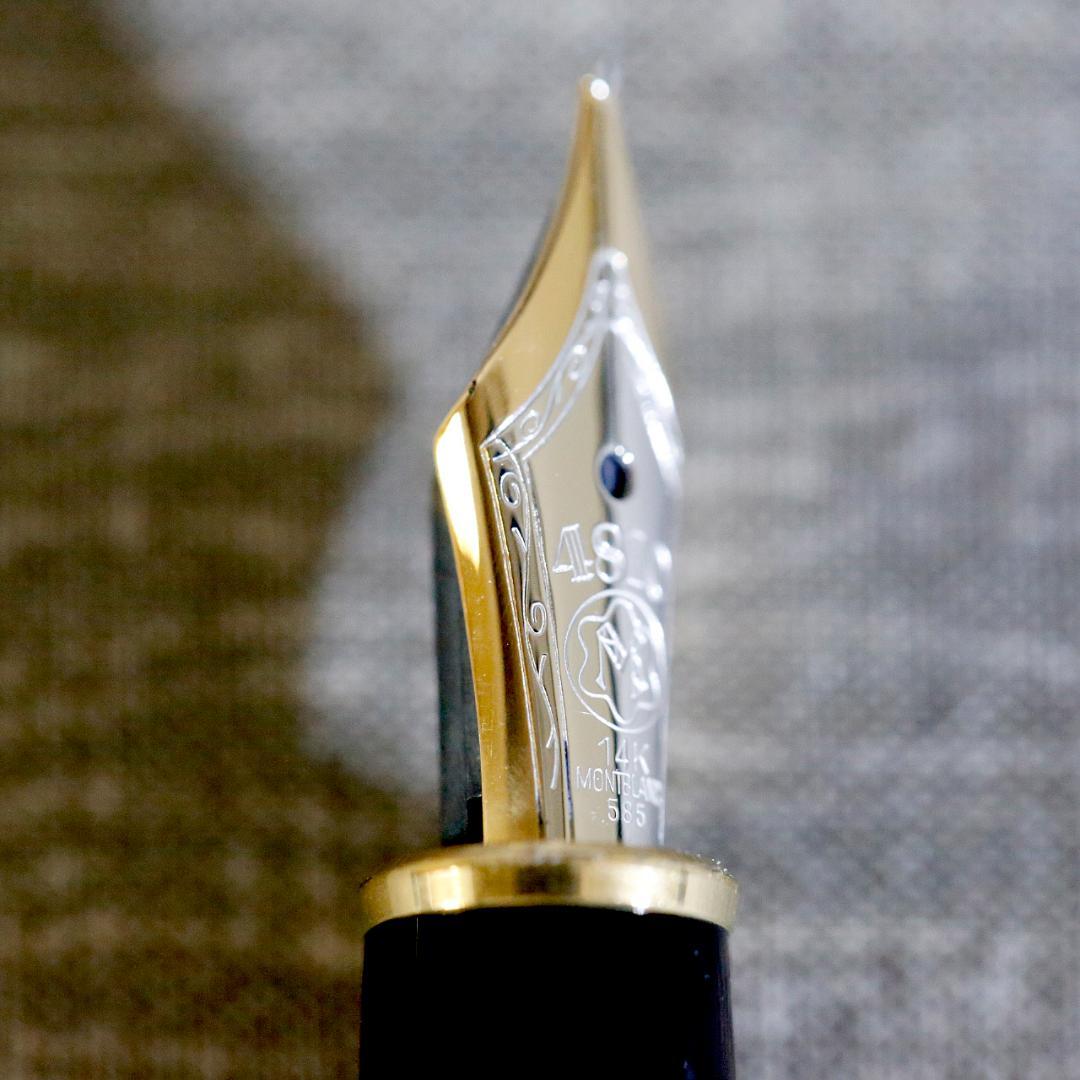 【極美品 送料込み】モンブラン 万年筆 １４４４ バーレイ ゴールド マイスター