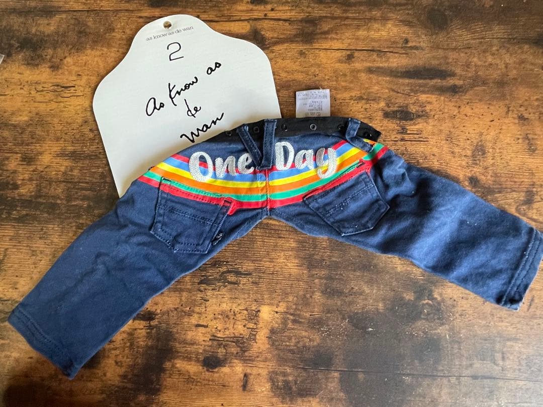 犬服　as know as de wan トップス＆パンツセット　サイズ２