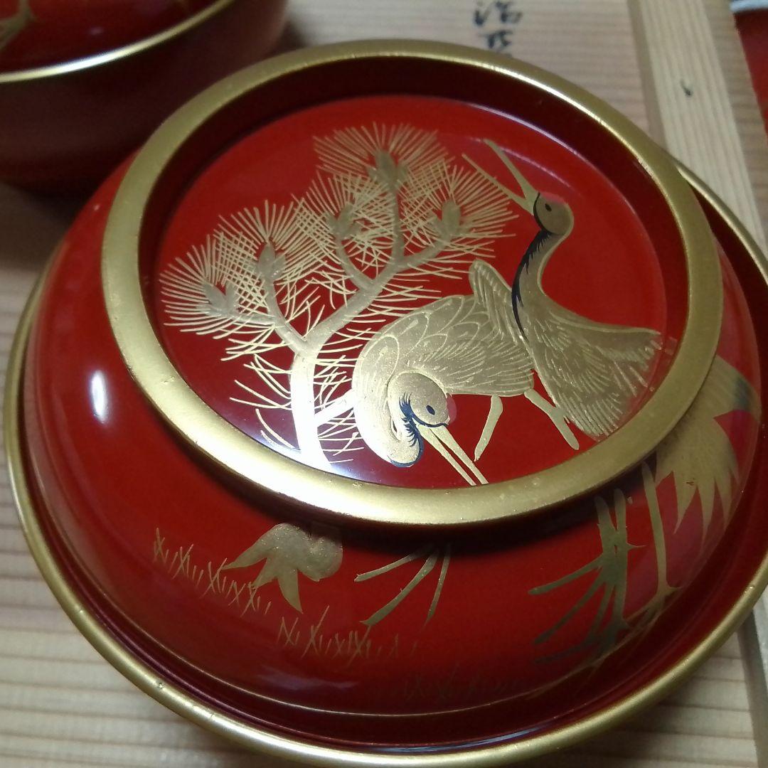 漆器 蒔絵　菓子椀2客　明治時代アンティーク　骨董