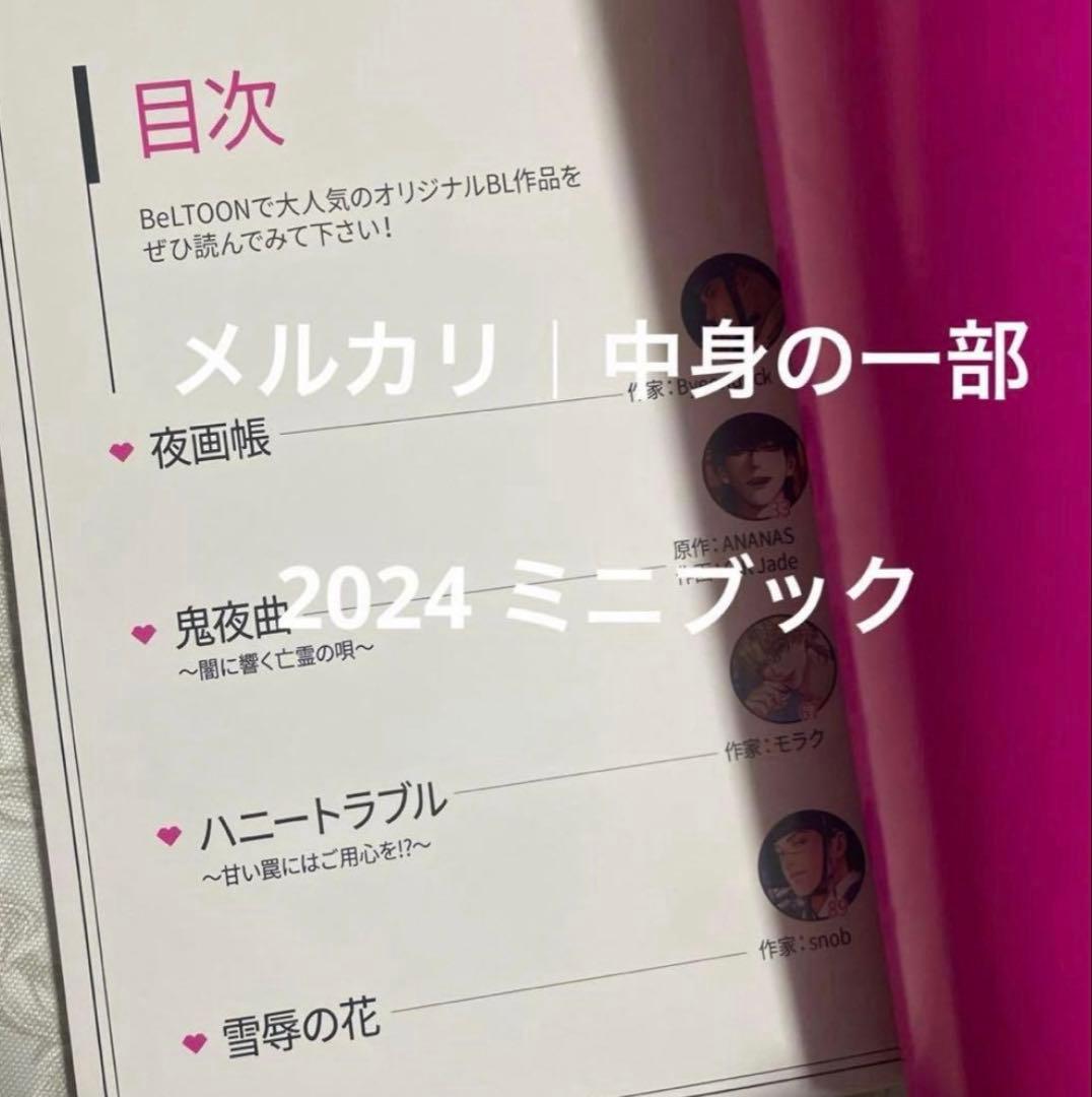 韓国 BL Beltoon イラストブック 鬼夜曲 ハニートラブル j庭 1