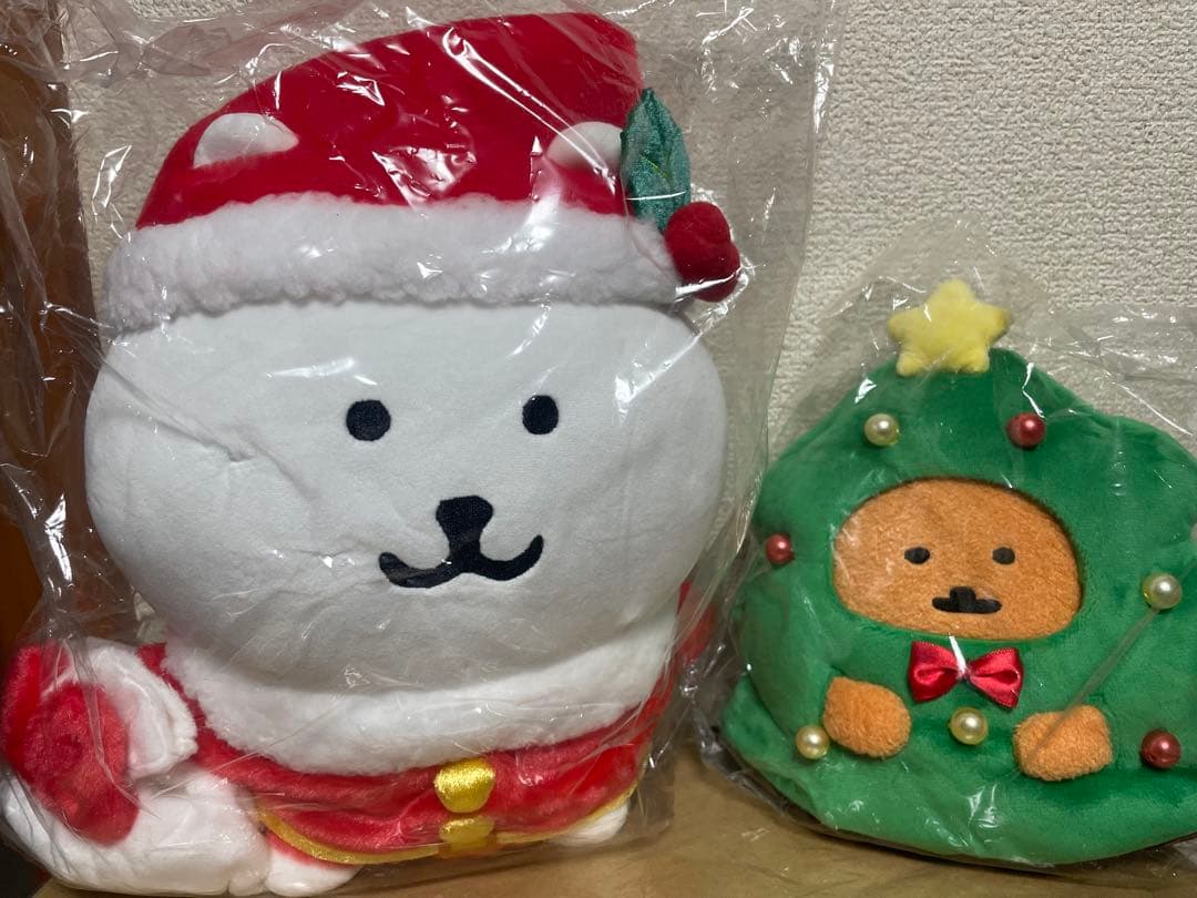 ナガノのくま　サンタ　もぐらコロッケ　クリスマスツリー　ぬいぐるみ