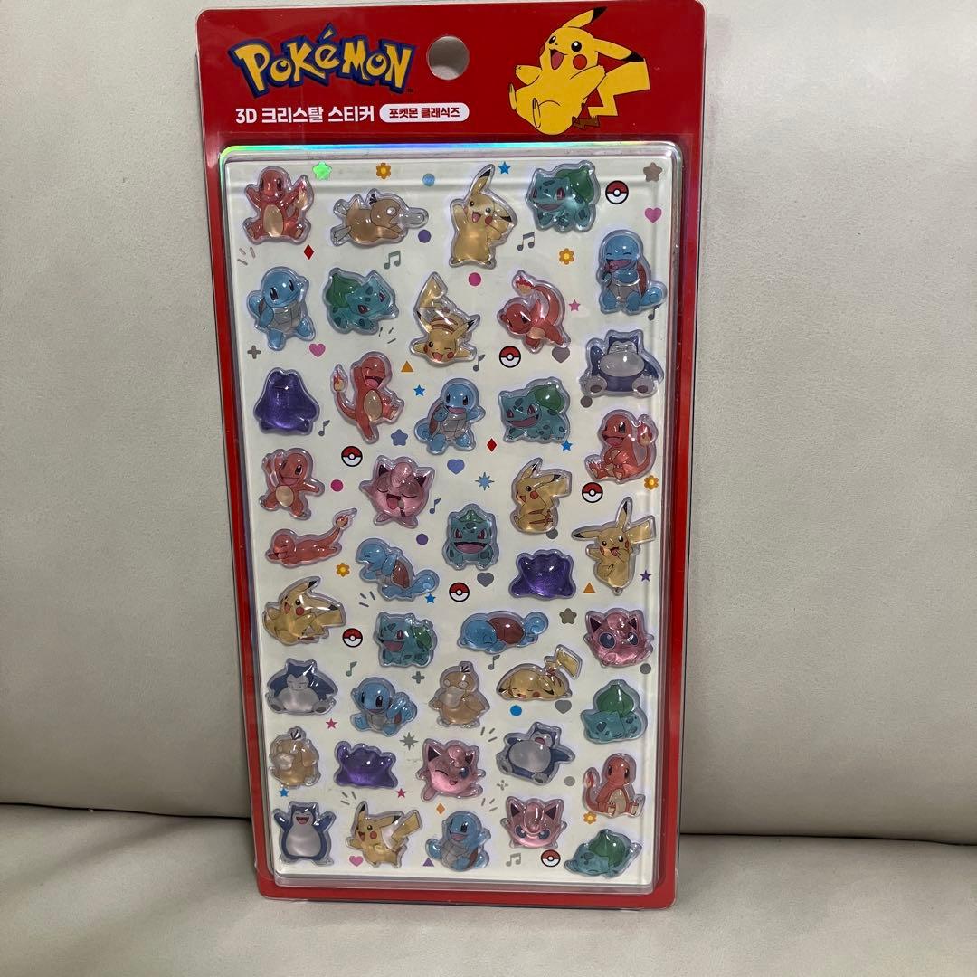 韓国公式 ポケモン ボンボンシール 4枚セット　Pokémon