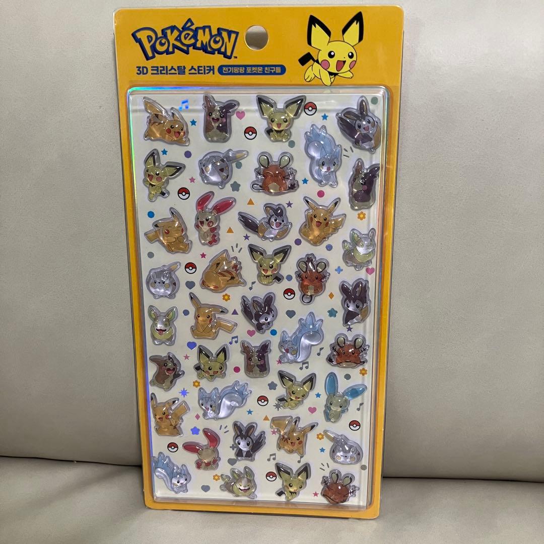 韓国公式 ポケモン ボンボンシール 4枚セット　Pokémon