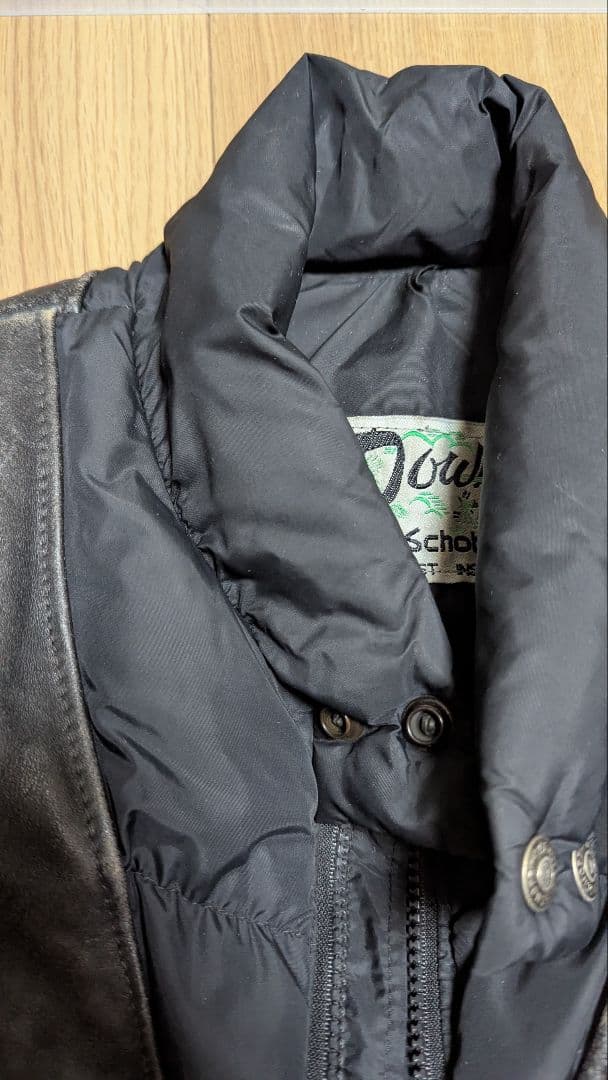 Schott レザー×ダウン 2WAY ジャケット サイズ42