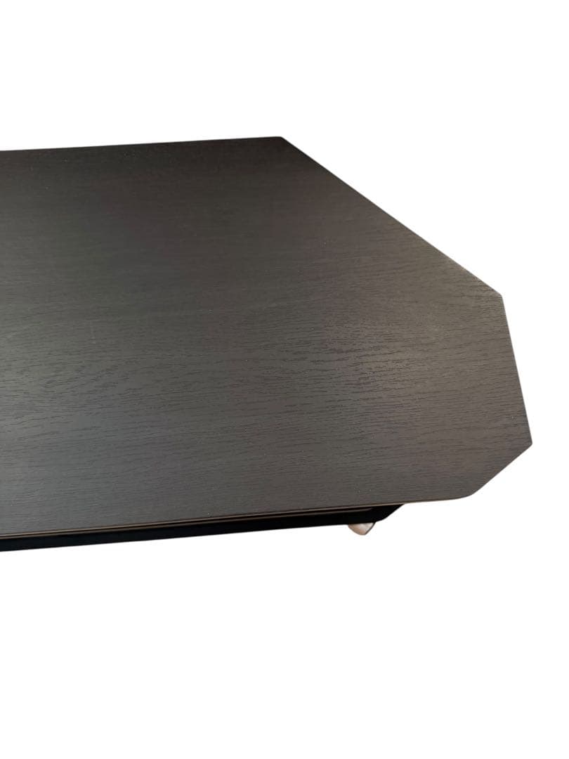 14390 キャスター付　コーナーテレビ台　ガラス扉 テレビ台　モダン